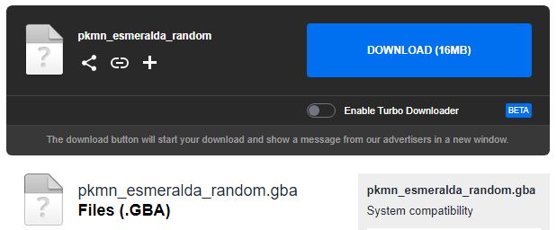 descargar pokemon esmeralda randomlocke mediafire