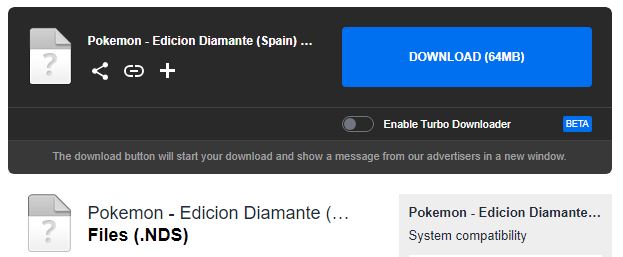 mediafire pokemon diamante