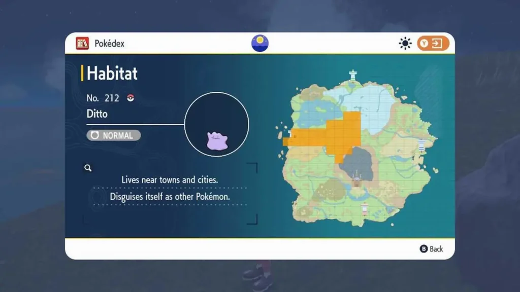 Cómo encontrar a Ditto en Pokémon Escarlata y Púrpura