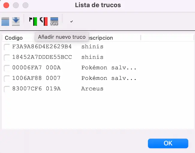 lista de trucos pokémon glazed