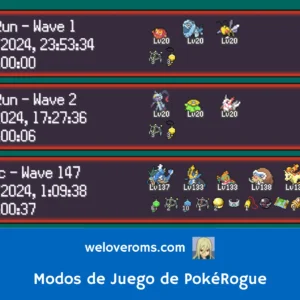 modos de juego pokérogue